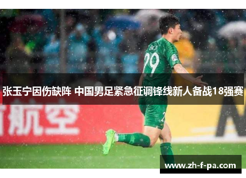 张玉宁因伤缺阵 中国男足紧急征调锋线新人备战18强赛 张玉宁因伤缺阵 中国男足紧急征调锋线新人备战18强赛